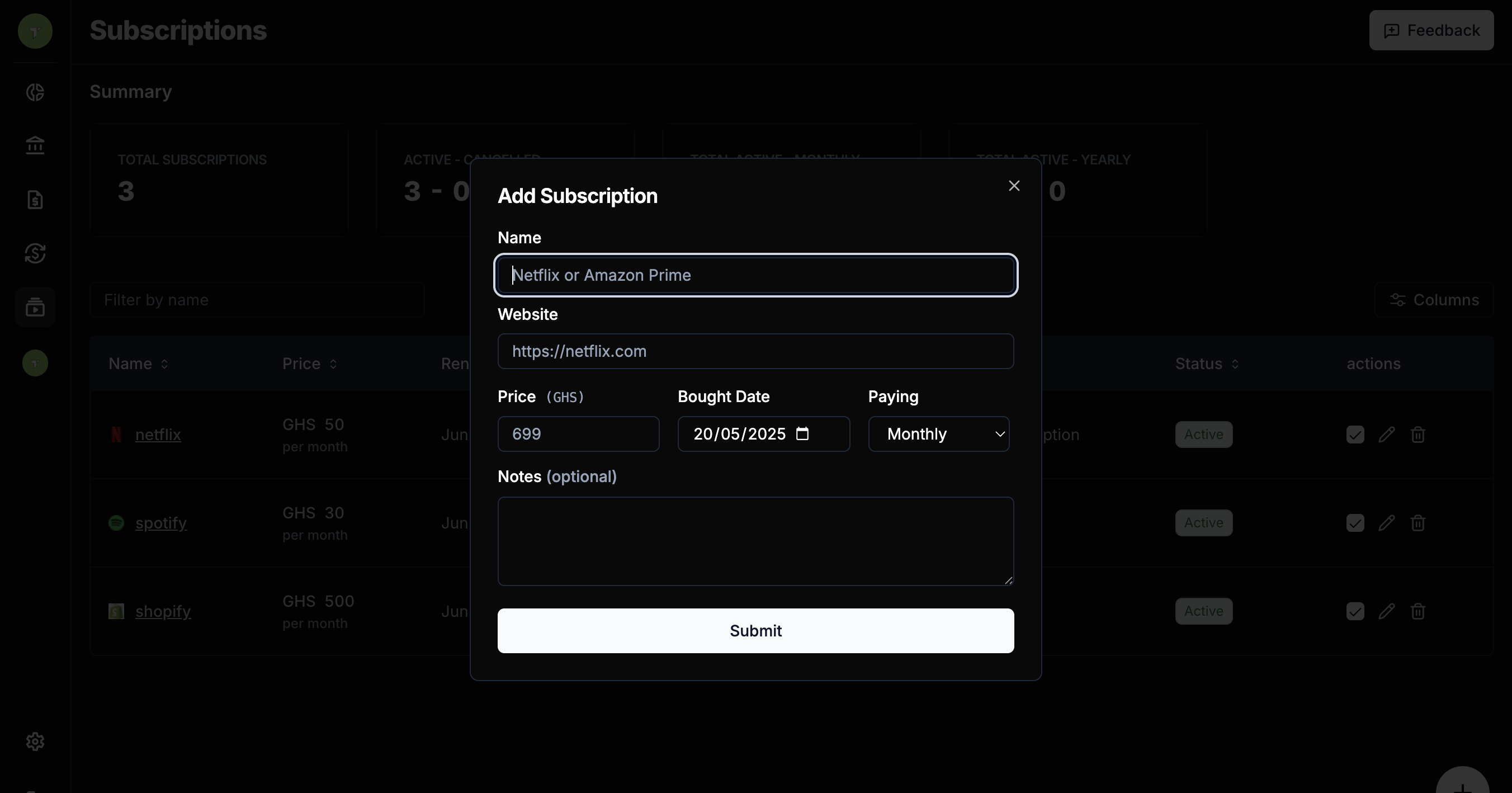 Product Screenshot